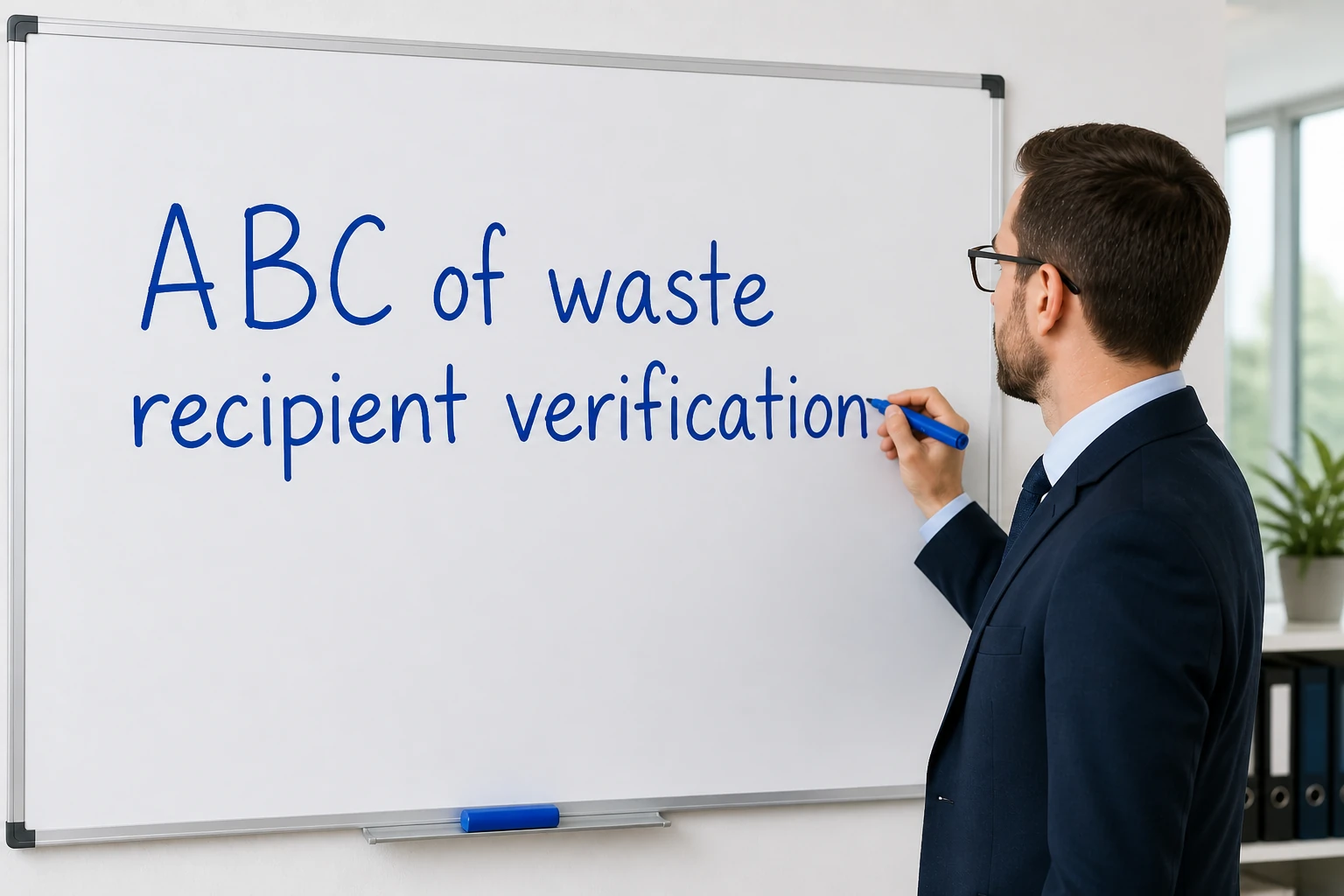 verify a waste recipient